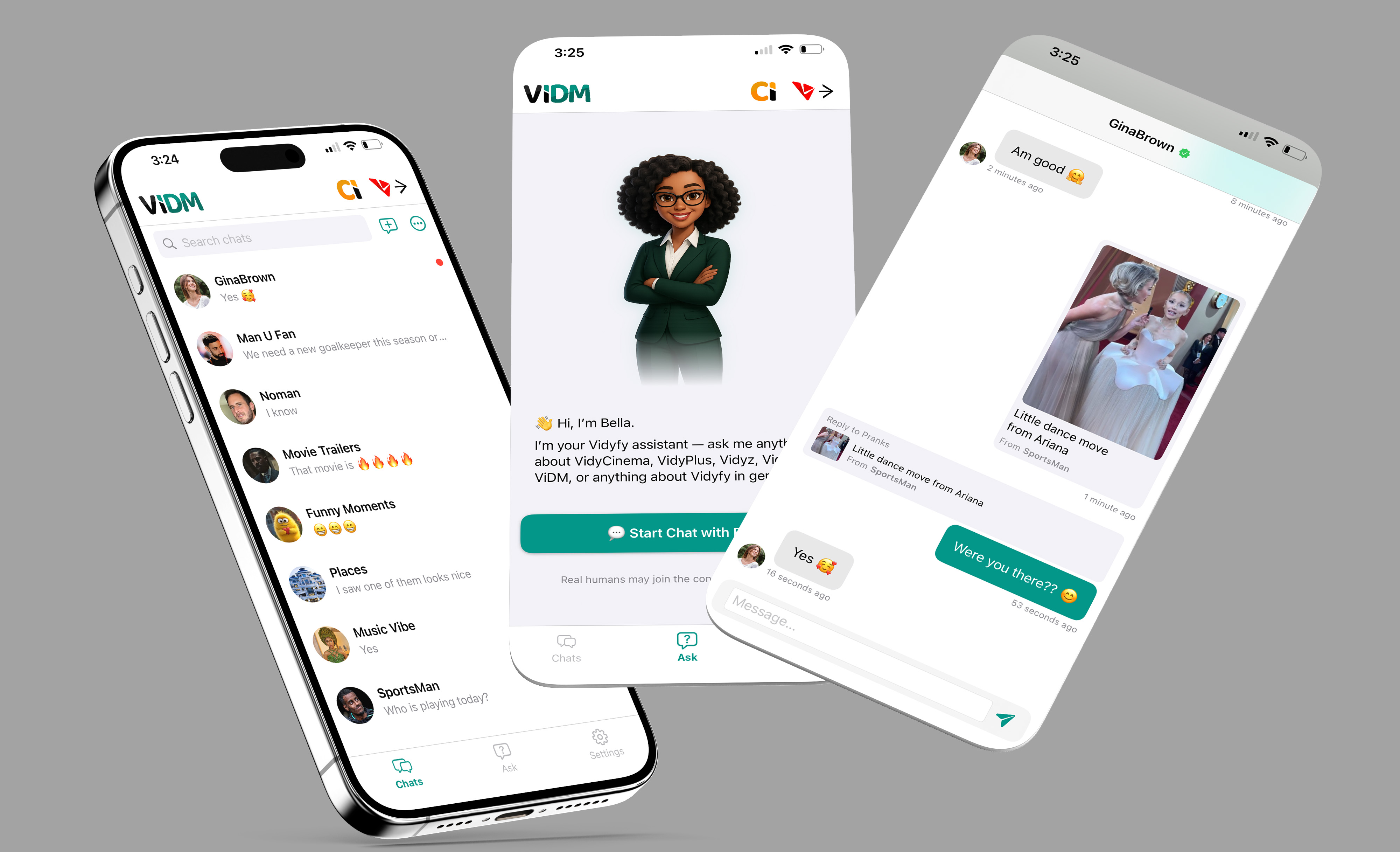 ViDM and ViConnect inside Vidyfy app
