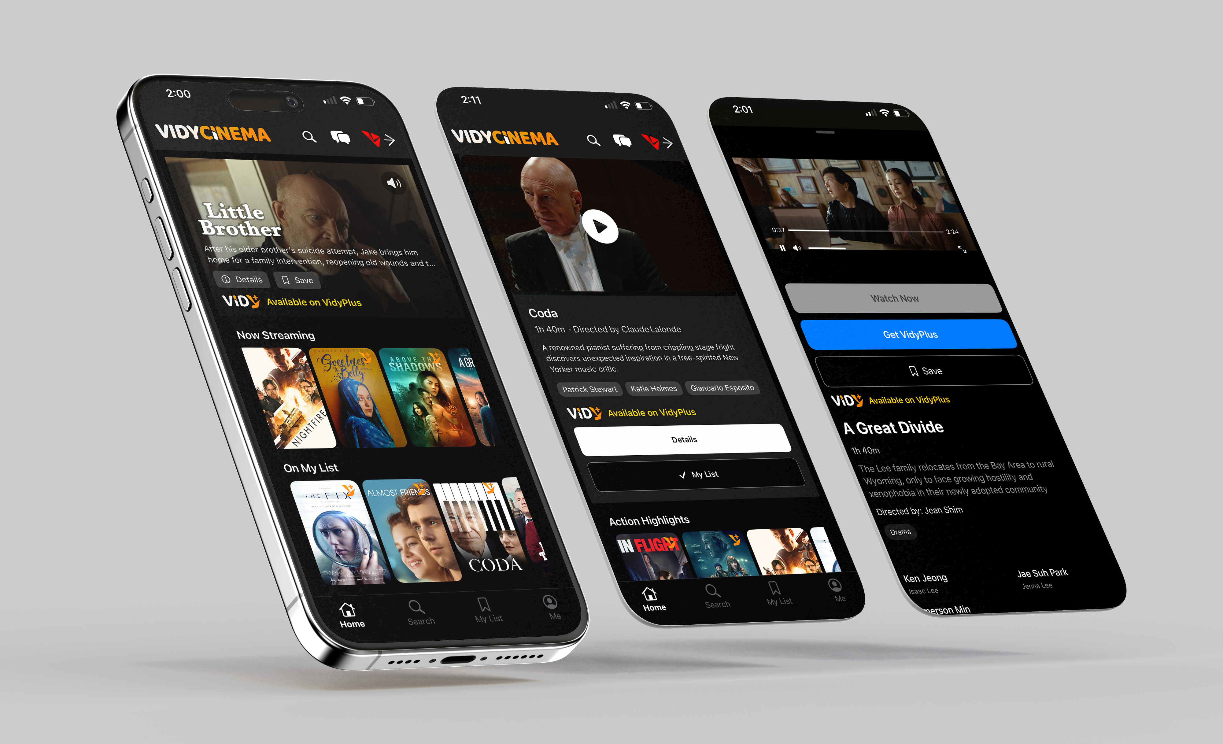 ViCinema streaming on Vidyfy app